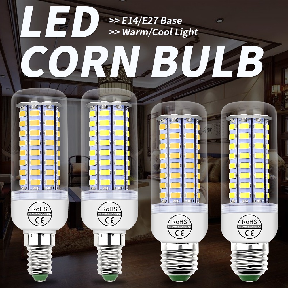 LED E27  E14 Corn Light GU10 Lamp 220V LED B22 ..